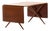 Dining Table Model AT-309 in Brass, Oak and Teak by Hans Wegner, 1950s For Sale