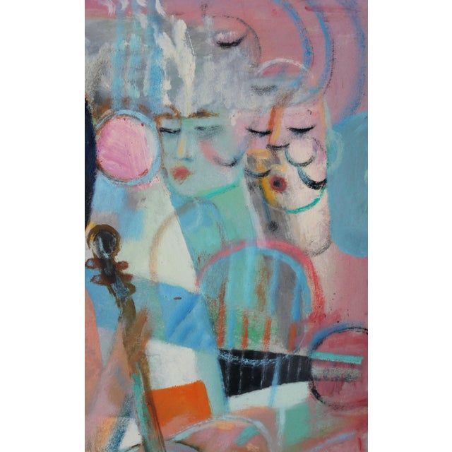 Uldis Krauze, Let the Melody Play, 2022, Oil on Cardboard For Sale - Image 3 of 7
