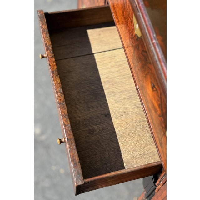 18th Century George II Walnut Kneehole Desk For Sale - Image 9 of 10