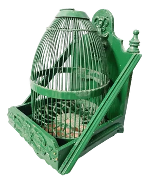Vintage Bird Cage in Green