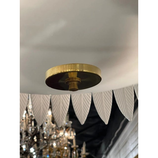 Metal Modern Art Deco Style Murano Glass "Plume" Chandelier For Sale - Image 7 of 10