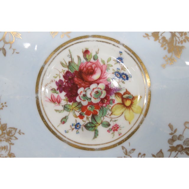 Hammersley Blue England Bone China Set of Tea Cup and Saucer 4654b For Sale - Image 17 of 17