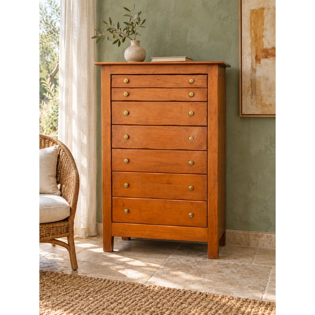 Vintage French Chest of 7 Drawers, 1970s For Sale - Image 10 of 11
