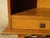 Vintage Bedside Table in Light Oak with Splayed Legs and Black Glass Top, 1960s For Sale - Image 9 of 18