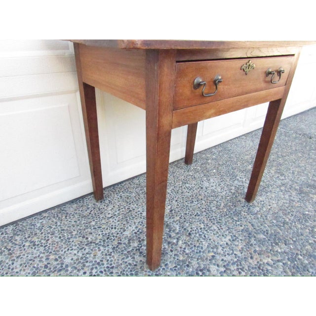 Antique English Elmwood Side Table For Sale - Image 16 of 16