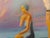 Family at the beach artist Paul Scaturro specializes in painting vintage mid century woman. This painting is a scene of a...