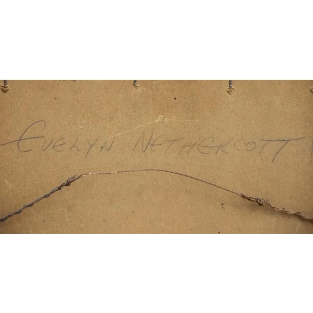 Figurative 1960s "City Church" Watercolor Painting by Eve Nethercott For Sale - Image 3 of 4