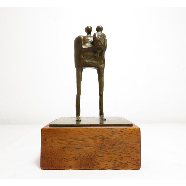 Excellent signed modernist bronze art sculpture by important Pacific Northwest artist Ray Jensen. The sculpture looks to...