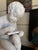 Early 20th Century Italian Porcelain Bisque Figure of a Putto Writing After Canova For Sale - Image 11 of 14