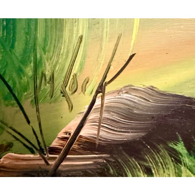 American 1960s Large Original Oil Painting by Mamie Sherlock For Sale - Image 3 of 12