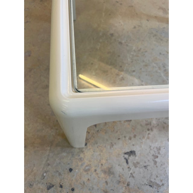 Square Coffee Table in White Glass by Peter Ghyczy for Horn Collection For Sale - Image 9 of 11