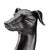 Wonderful greyhound sculpture in black composite on a gold leaf base. Designed by Claire Bell.