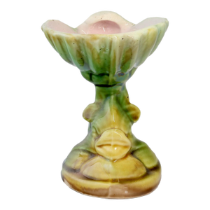 Antique English Majolica Dolphin Dish
