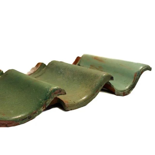 Terracotta Roof or Decorative Border Tile Green For Sale - Image 9 of 9