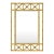 Vintage Faux Bamboo Rectangular Wall Mirror For Sale