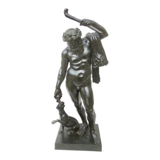 Grand Tour Bronze the Satyr Silenus For Sale