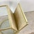 Vintage Hollywood Regency Brass & Glass Magazine Rack Side Table For Sale - Image 10 of 18