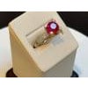 2 Carat Round Treated Ruby and Diamond Platinum Ring For Sale - Image 16 of 18