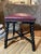 Antique Ebonized Twisted Legs Stools with Burgundy Studded Leather Seats, 1890s, Set of 2 For Sale - Image 4 of 16