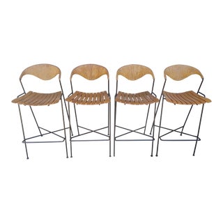 Arthur Umanoff for Shaver Howard Mid Century Modern #C204 Bar Stools - a Set For Sale