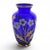 Late 20th Century Bohemian Czech Hand-Blown Cobalt Blue Enamel & Fire-Gilt Cabinet Vase 8" For Sale - Image 5 of 17
