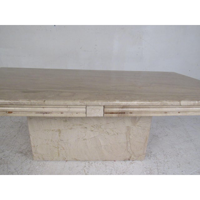 Vintage Modern Marble-Top Tables - Set of 3 For Sale - Image 10 of 12