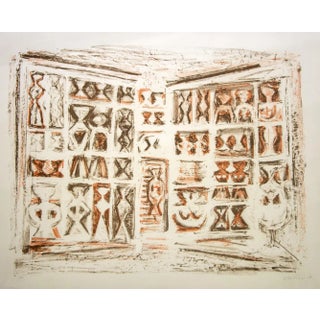 Massimo Campigli, Windows, Lithograph, 1959 For Sale