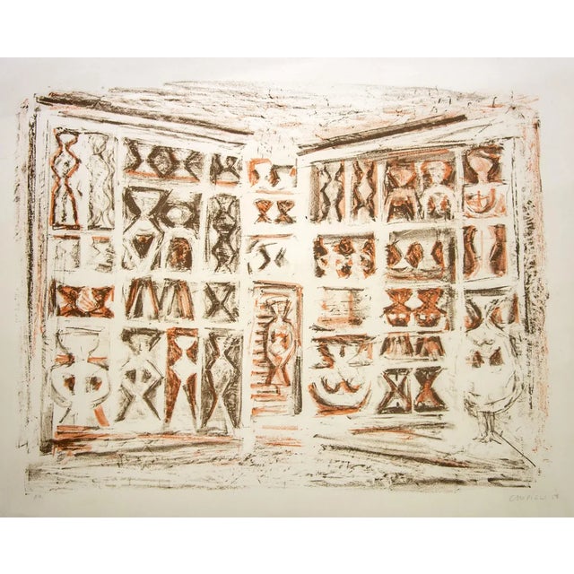 Massimo Campigli, Windows, Lithograph, 1959 For Sale