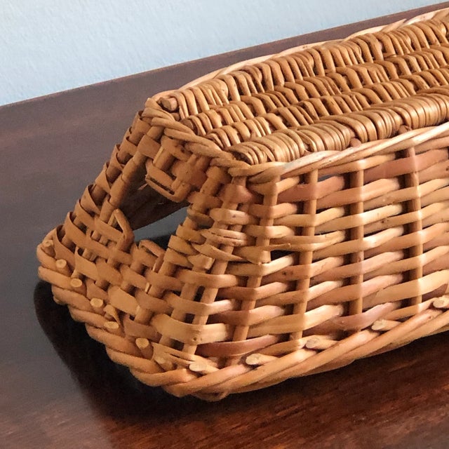 Wood Vintage French Baguette Bread Basket For Sale - Image 7 of 12