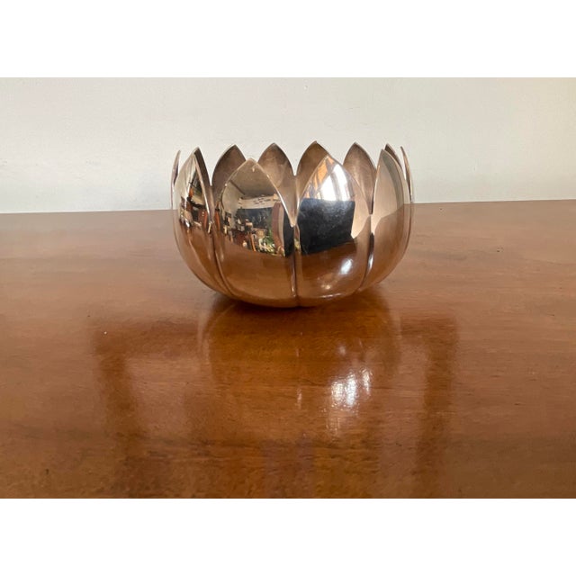 Mid 20th Century Nesting Lotus Bowl by Reed & Barton For Sale - Image 9 of 16