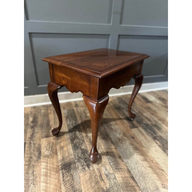 Vintage Pennsylvania House Solid Wood Queen Anne End Table For Sale - Image 12 of 12