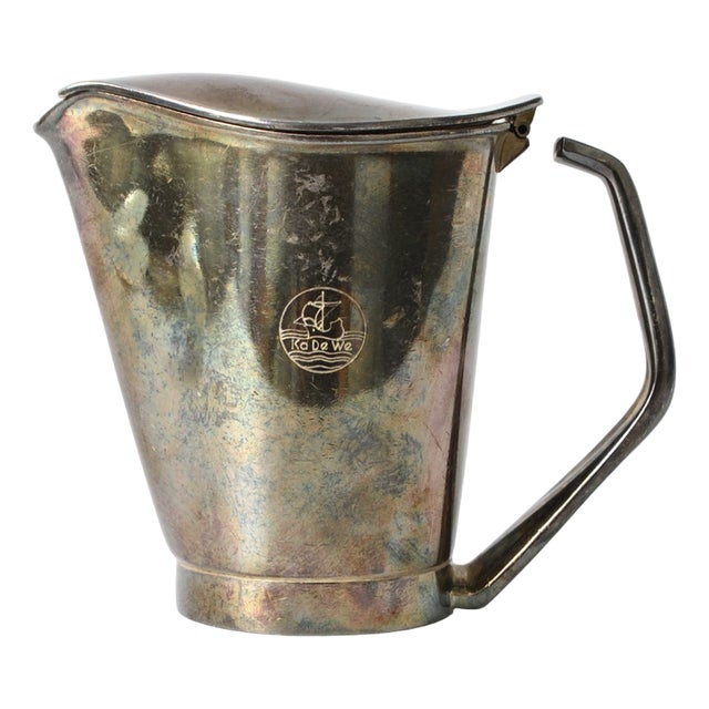 Silver-Plated Creamer by Wilhelm Wagenfeld for WMF, 1950s For Sale