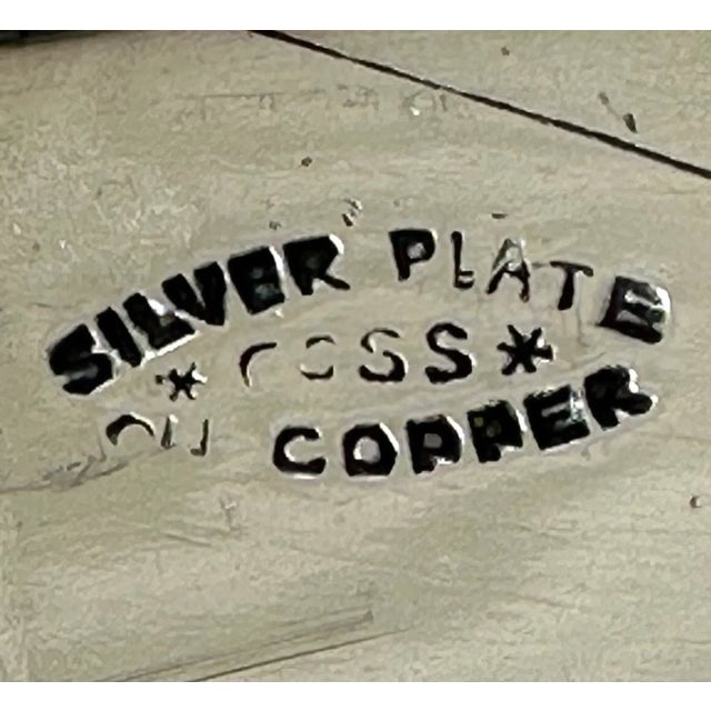 Metal Large Oval Edwardian Gallery Butler Tray Hallmarked Silver Plate. For Sale - Image 7 of 12