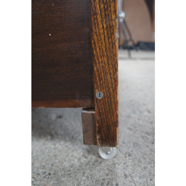 Brown Late 19th Century Antique Victorian Carved Walnut Step Back Dresser Chest Marble Glove Box Drawers For Sale - Image 8 of 12