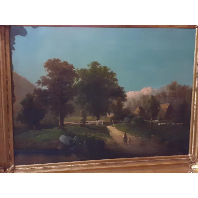 Louis Philippe Era Artist, Landscape, 1800s, Oil on Canvas, Framed For Sale - Image 11 of 15