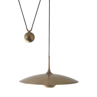 Onos 55 Counterbalance Pendant Lamp in Brass by Florian Schulz For Sale