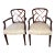 1990s Kindel Federal Style Upholstered Dining Chairs With Arms For Sale