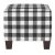Not Yet Made - Made To Order Square Ottoman in Black Classic Gingham For Sale - Image 5 of 5