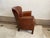 1990s Vintage Distressed Brown Leather Club Chair For Sale - Image 5 of 17