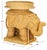 Coastal Balford Elephant Rattan Accent Table in Natural For Sale - Image 3 of 9