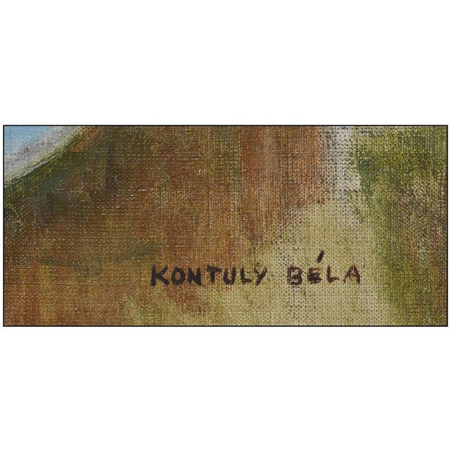 Mid 20th Century Mid 20th Century Floral Still Life, Bela Kontuly For Sale - Image 5 of 6
