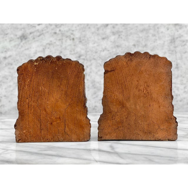 Plastic Vintage Farmhouse Scottie Dog Resin Bookends by Syroco - a Pair For Sale - Image 7 of 12