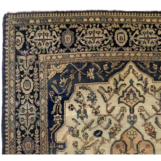 Persian Antique Persian Farahan Sarouk Rug 3'5" X 4’10" For Sale - Image 3 of 5