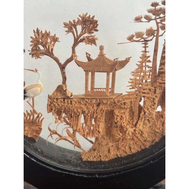 Mid 20th Century Vintage Mid Century Chinese Cork Diorama For Sale - Image 5 of 8