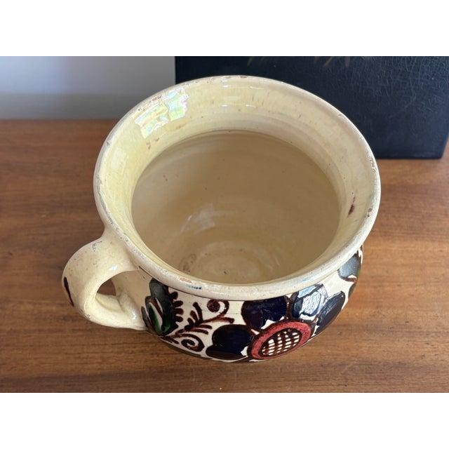 Mid 20th Century Midcentury Rustic European Pot With Handle For Sale - Image 5 of 7