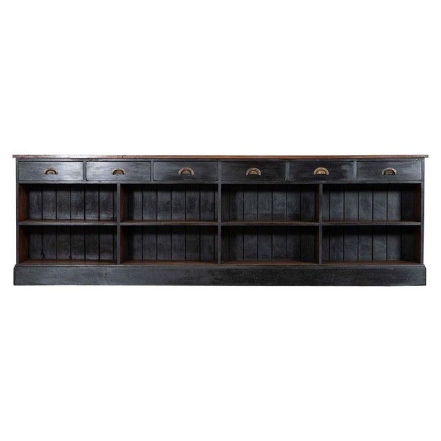 English Mahogany and Pine Shop Counter, 1890s For Sale - Image 17 of 17