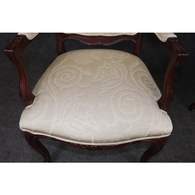 Set of 12 French Tall Back Louis XV Style Mid 20th C Carved Dining Chairs For Sale - Image 10 of 14