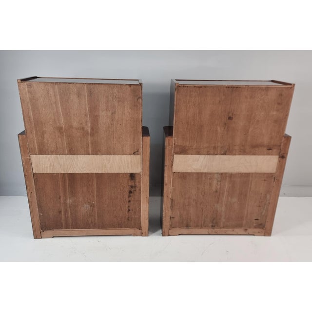 Mid-Century Modern Vintage Art Deco Bar Cabinets, 1940s, Set of 2 For Sale - Image 3 of 14