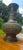 Metal Vintage Chinese-Style Archaistic Bronze Hu Vase With Elephant Head Handles, Patinated Finish For Sale - Image 7 of 18