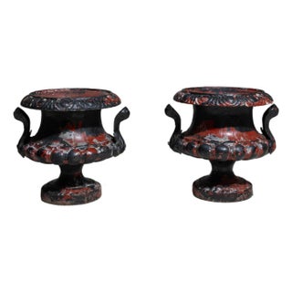 19th Century France Black Iron Planter For Sale